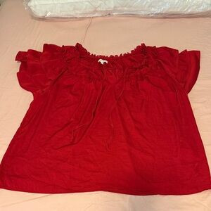 Maurices Vibrant Red Blouse